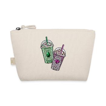 Gemstone Iced Coffee – Pink & Green Crystal Drinks - Bio-Täschchen - Natur - Vorne