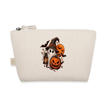 Spukhaftes Halloween Design - Bio-Täschchen - Natur - Vorne