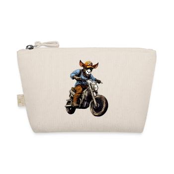 Motorrad Esel - Bio-Täschchen - Natur - Vorne