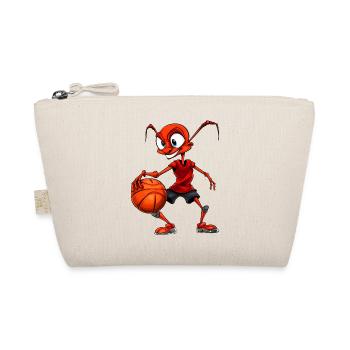 Ameisen Basketball / B-Ball Ameise - Bio-Täschchen - Natur - Vorne