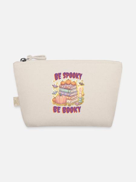 Cozy „Be Spooky Be Booky“ Halloween - Bio-Täschchen - Natur