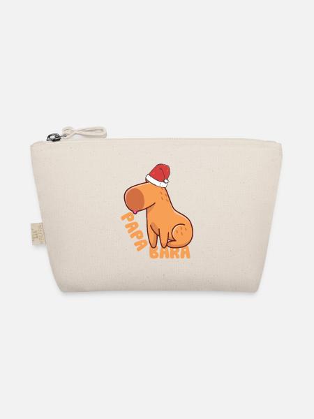 lustiges Wasserschwein Papabara t-shirt - Bio-Täschchen - Natur
