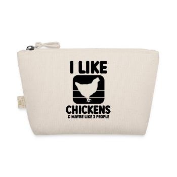 Huhn Spruch Sarkasmus - Bio-Täschchen - Natur - Vorne