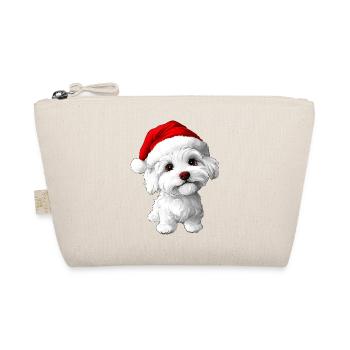 Weihnachten Hunde - Bio-Täschchen - Natur - Vorne