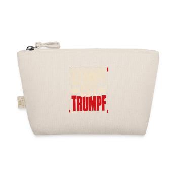 Stumpf ist Trumpf Statement Shirt mit Zeitgeist - Bio-Täschchen - Natur - Vorne