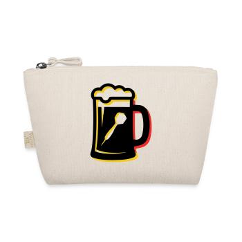 Bierkrug Dartpfeil Wappen - Bio-Täschchen - Natur - Vorne