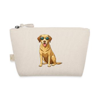 Labrador Retriever mit Sonnenbrille - Bio-Täschchen - Natur - Vorne