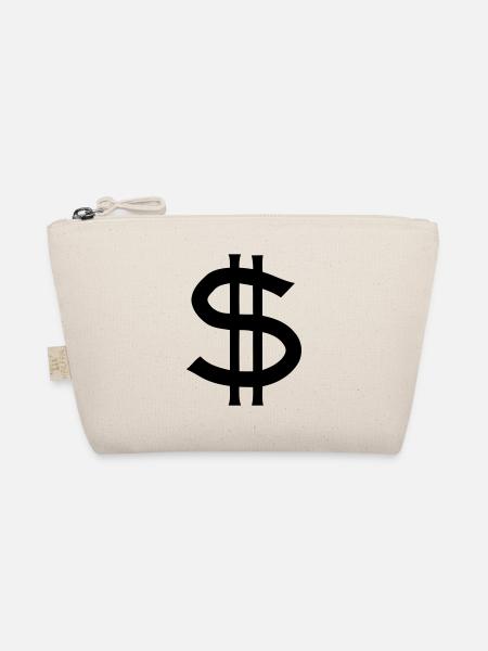 Dollar Symbol - Organic Pouch - nature - Front