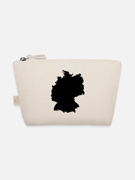 Germany, outlined, shade, outline, Germany, - Organic Pouch - nature - Front
