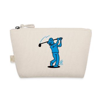 Swing into Laughter: Golf Design - Organic Pouch - nature - Front