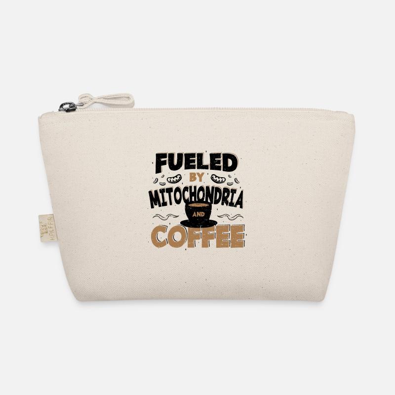 Fueled By Mitochondria And Coffee - Kaffee - Bio-Täschchen - Natur