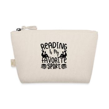 Reading Is My Favorite Sport - Read - Organic Pouch - nature - Front