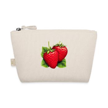 Erdbeere Erdbeeren für einen Erdbeer Liebhaber - Bio-Täschchen - Natur - Vorne