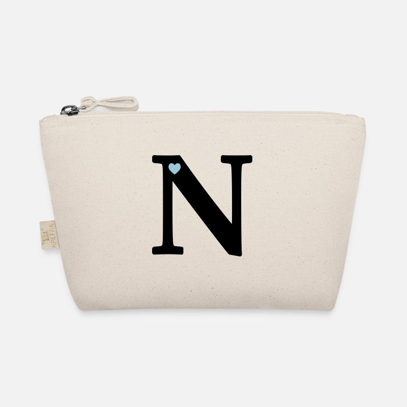 Buchstabe N Anfangsbuchstabe - Bio-Täschchen - Natur