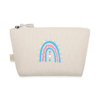 Transgender Boho Regenbogen Trans Pride - Bio-Täschchen - Natur - Vorne