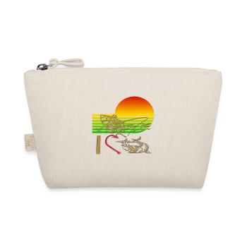 I love fishing fishing from a classic boat classic design - Organic Pouch - nature - Front