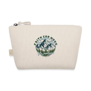 Faith can move Mountains, Christian gift - Organic Pouch - nature - Front