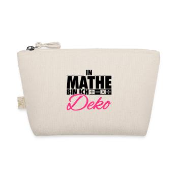 In Mathe bin ich Deko - Bio-Täschchen - Natur - Vorne