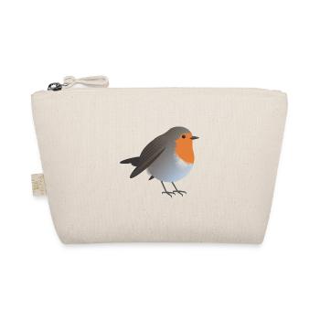 Rotkehlchen Vogel Grafik / Illustration - Bio-Täschchen - Natur - Vorne
