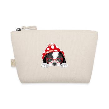 Mignon chien Saint-Bernard avec chapeau d’amanite - Trousse biologique - nature - Devant