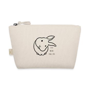 Es ist nur eine Phase, Hase! Minimal Schwarz - Bio-Täschchen - Natur - Vorne