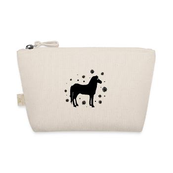 Horse Riding Equestrian Stallion Ross - Organic Pouch - nature - Front