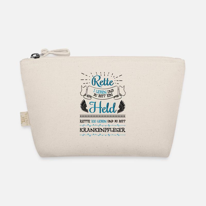 Rette 1 Leben - Krankenpfleger. Stolz auf Beruf. Bio-Täschchen