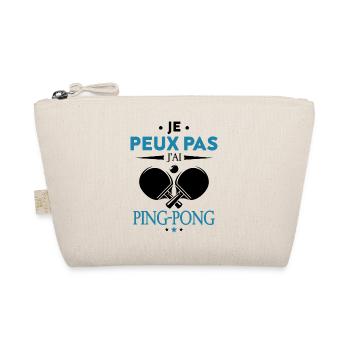 Je Peux Pas J'ai Ping-Pong et Tennis de Table - Trousse biologique - nature - Devant