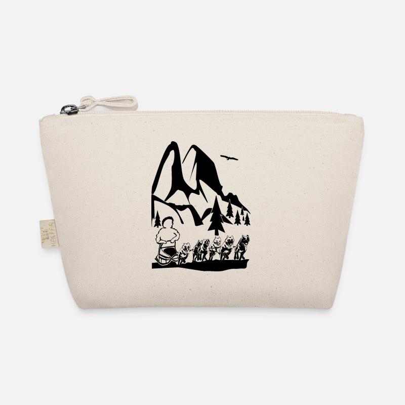 Husky sledding Organic Pouch