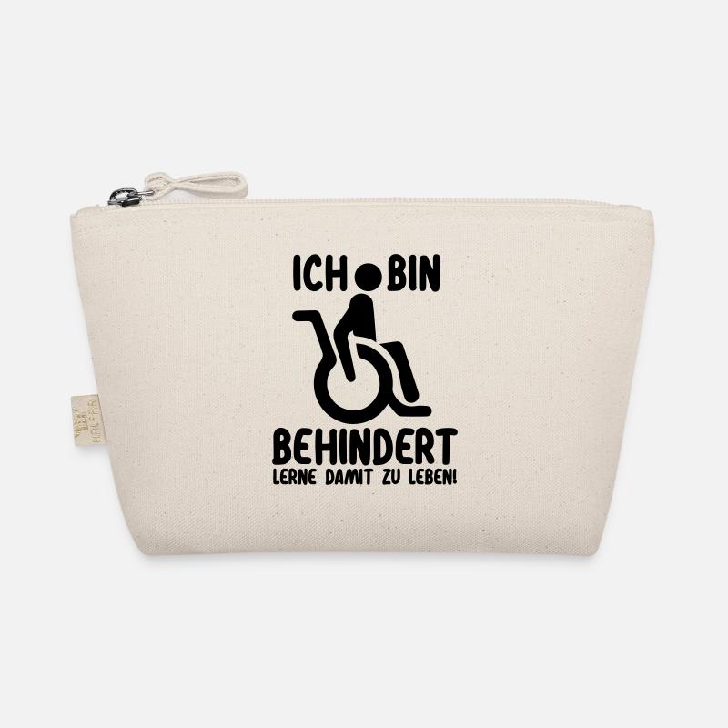 Ja, ich bin behindert | Rollstuhl Handicap Bio-Täschchen