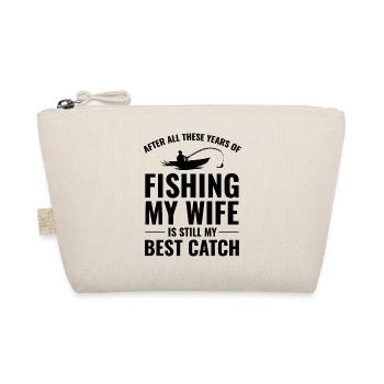 Angeln Fisch Boot Outdoor Hobby Frau Lustiger Witz - Bio-Täschchen - Natur - Vorne