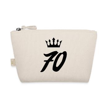 70 Number crown - Organic Pouch - nature - Front