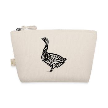 Goose Tribal Tattoo - Organic Pouch - nature - Front