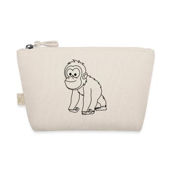 Orangutan monkey comic - Organic Pouch - nature - Front