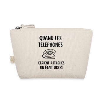 quand les téléphones étaient attachés - Trousse biologique - nature - Devant
