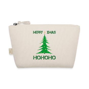 Merry Christmas xmas - Bio-Täschchen - Natur - Vorne