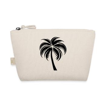Palme Silhouette Symbol - Bio-Täschchen - Natur - Vorne