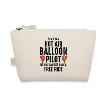 Hot Air Ballooning Hopper Balloon Pilot Balloonist - Organic Pouch - nature - Front