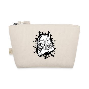 Viking Head Viking Warrior - Organic Pouch - nature - Front