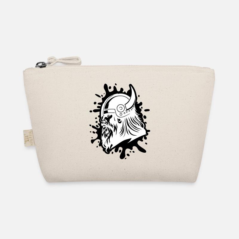 Viking Head Viking Warrior Organic Pouch