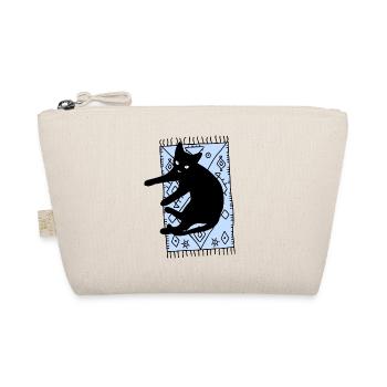 Katze auf dem Teppich - Bio-Täschchen - Natur - Vorne
