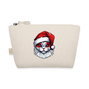 Tête de Noël Portrait de chat - Trousse biologique - nature - Devant