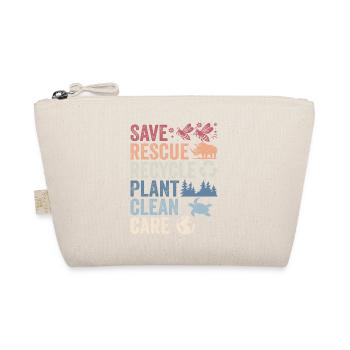 Save Rescue Recycle Plant Clean Care | Earth Day - Trousse biologique - nature - Devant