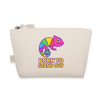 Chamäleon Pride – Auffallen mit Stil Gay Pride CSD - Bio-Täschchen - Natur - Vorne