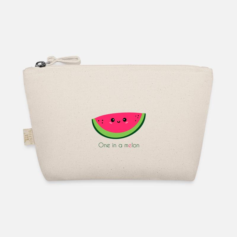 one in a melon - funny fruit quote Organic Pouch