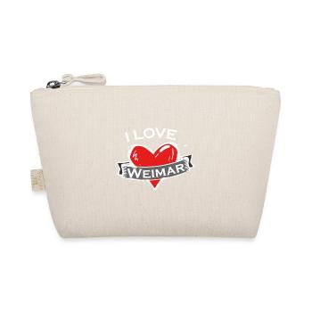 Weimar - Ich liebe Stadtnamen in Tattoo Stil - Bio-Täschchen - Natur - Vorne