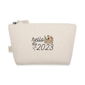 hello 2023 sunflower welcome 2023 shirt new year - Organic Pouch - nature - Front
