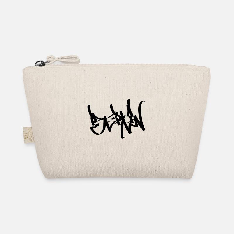 Berlin Graffiti Tag Handstyle black Bio-Täschchen