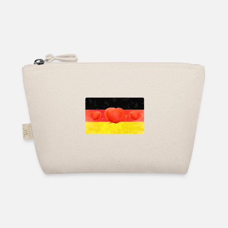 Drapeau de l’Allemagne avec coquelicot Trousse biologique