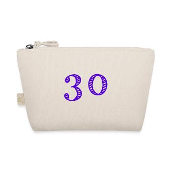 30 YEARS. 30TH ANNIVERSARY. BIRTHDAY 30 YEARS. 30 - Organic Pouch - nature - Front